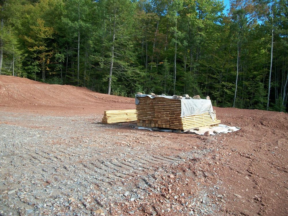 Hackmatack stickered and drying for the spring of 2011.