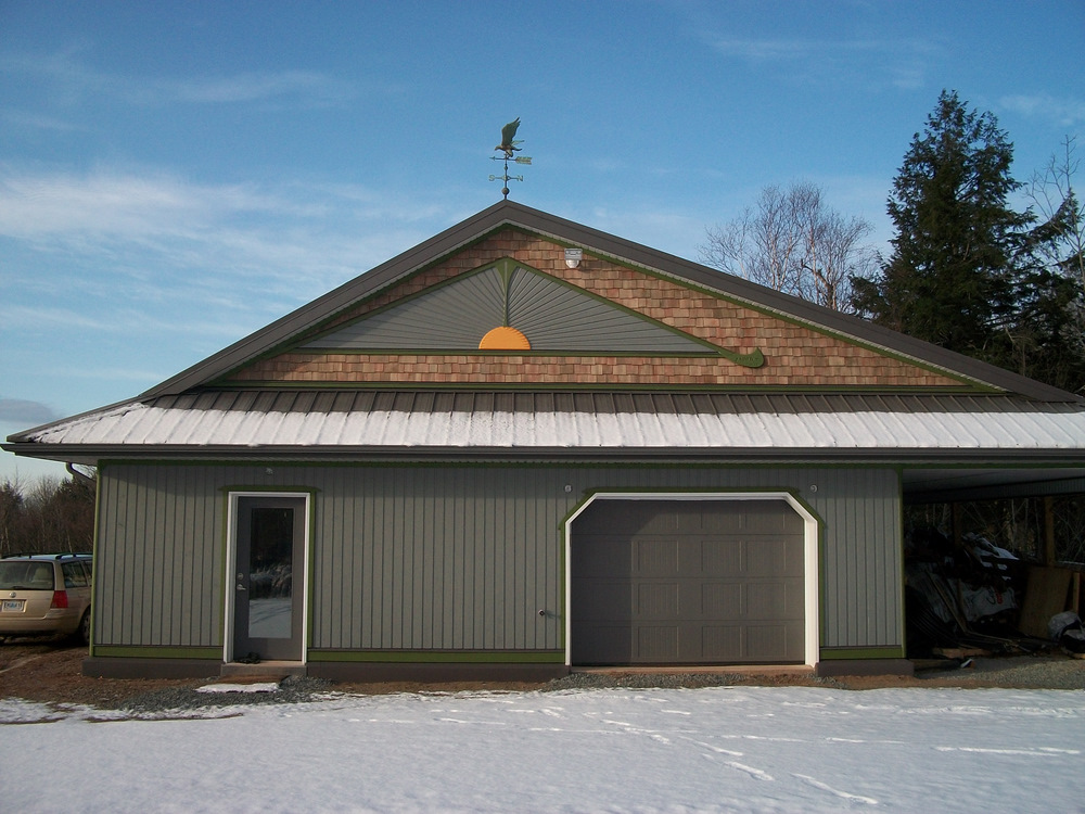 East gable and wall complete