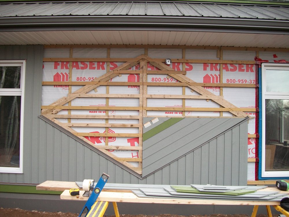 first facet, paying attention to the correct overlap for H2O drainage