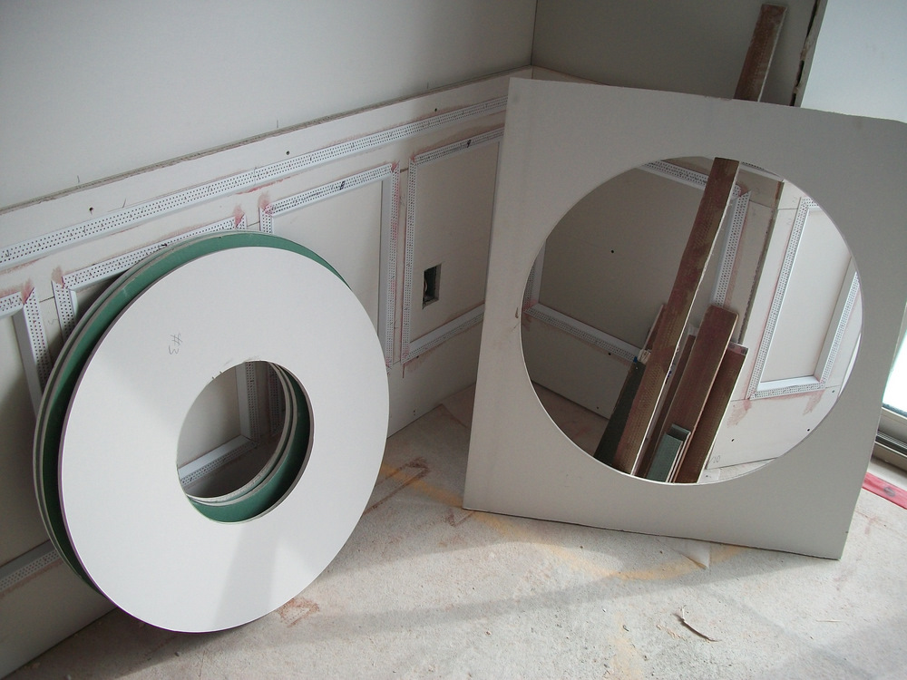 Several of the 8 layers for the DR medallion.