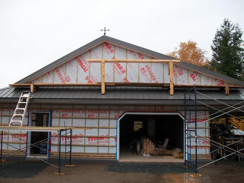 Setting up the boardwalk to build in the air.