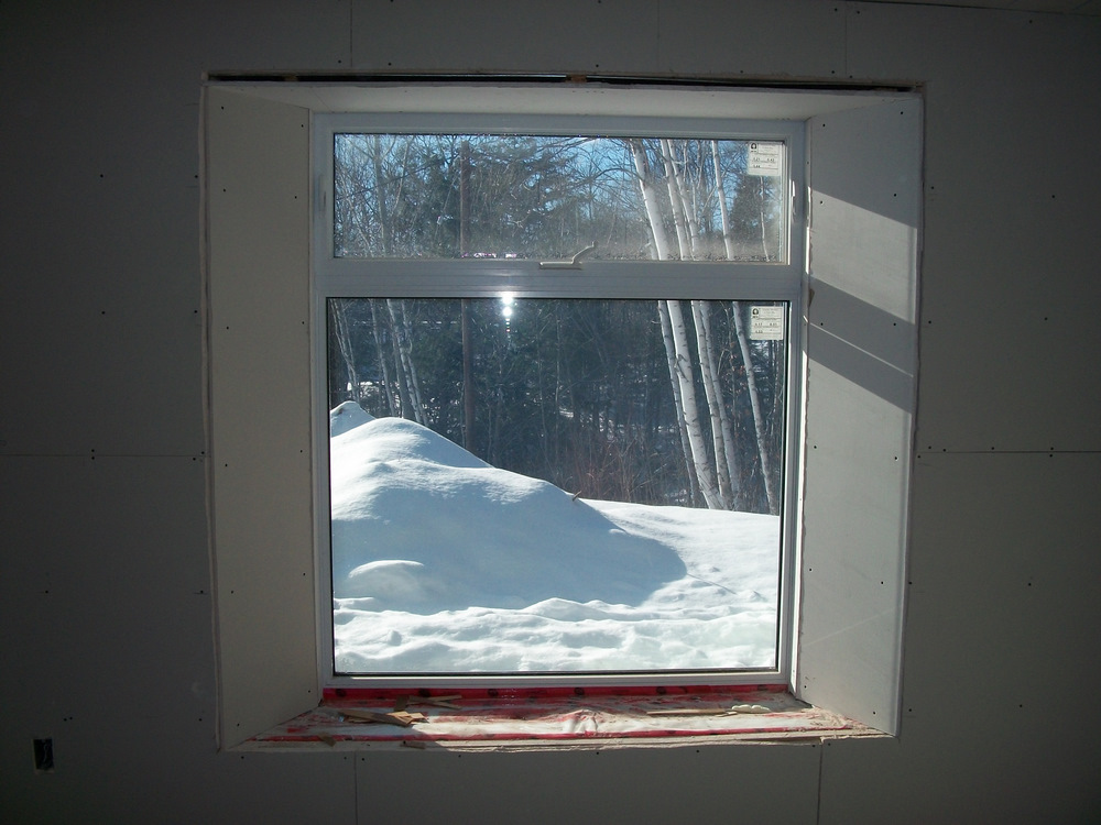 Drywalled and ready for the crack fillers. We’ll use round OS corner beads everywhere.