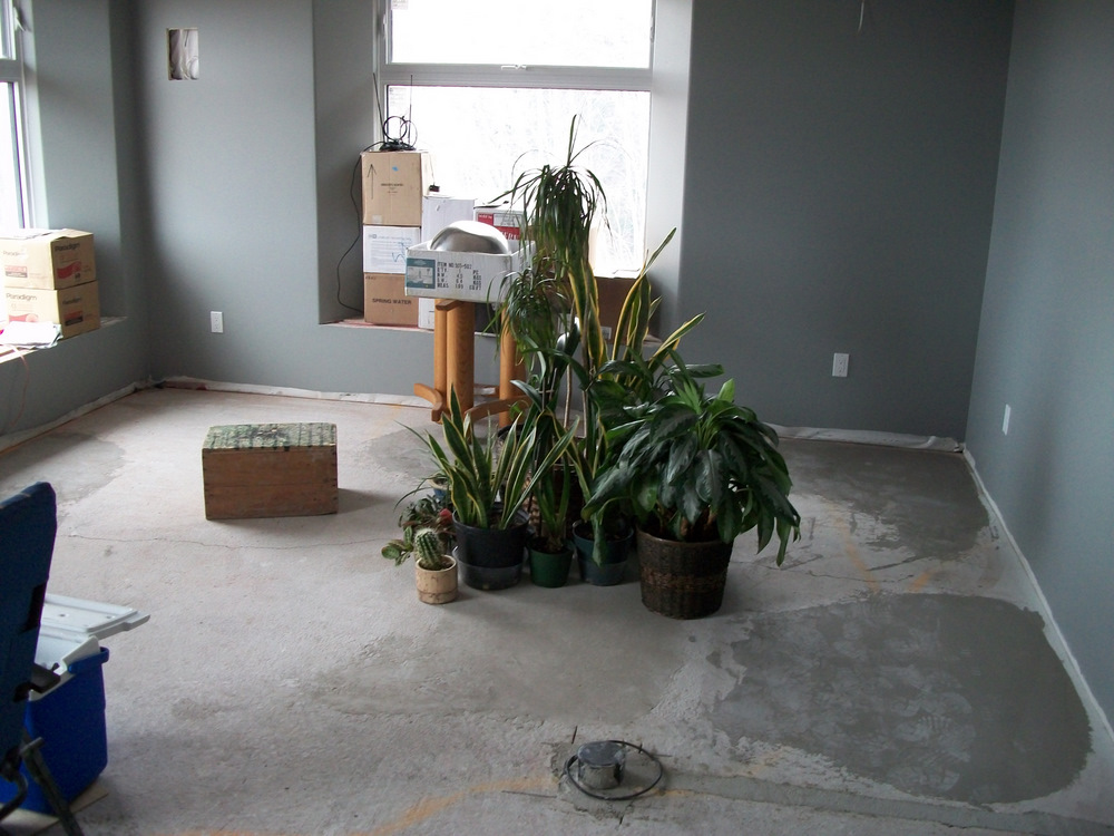 The finished well using “baby” corner bead and the 45deg. splayed bead.