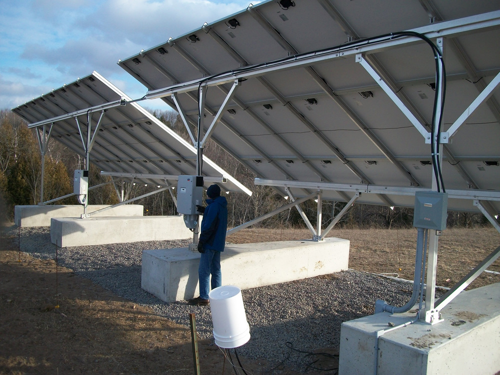 All stainless steel and aluminum; ‘Bear’ is peeking at one of the inverters.
